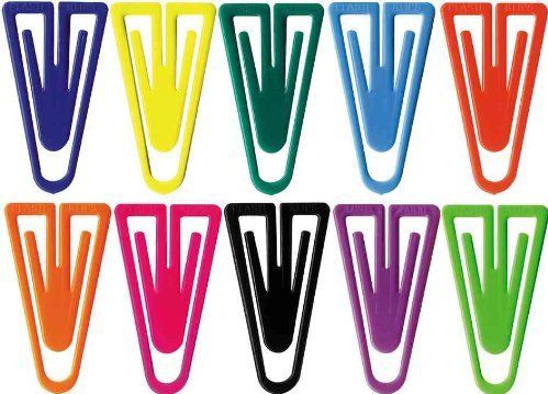 Laurel Büroklammern Plastiklips 60mm VE=100 Stück grün