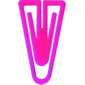 Laurel Büroklammern Plastiklips 60mm VE=100 Stück pink