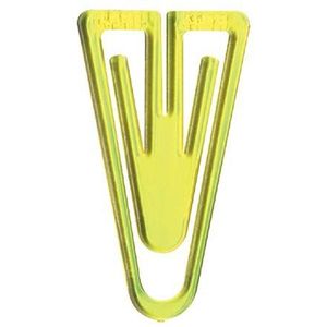 B&#252;roklammern Plastiklips 60mm VE=10 St&#252;ck kristallgelb