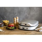 Rommelsbacher pannenkoekenmaker PC 1800 – elektrische pancake maker met 4 bakvormen, timer en antiaanbaklaag – ook geschikt voor burgers en aardappelpannenkoeken