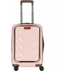 Stratic Leather&More 4-wiel cabinewagen 55 cm rose