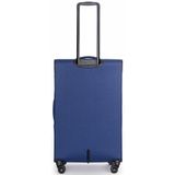 Stratic Strong Softkoffer, reiskoffer, trolley, handkoffer, TSA, kofferslot, 4 wielen, uittrekbaar, marineblauw, L, large (, Navy Blauw, 40 NL/L