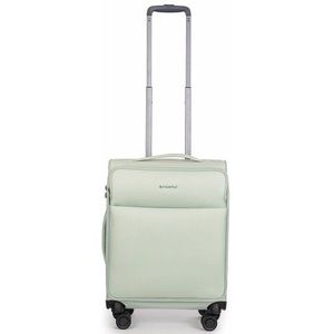 Stratic Light + koffer met zachte schaal, reiskoffer, trolley, handbagage, TSA-kofferslot, 4 wielen, uitbreidbaar, munt, 57 cm, 34