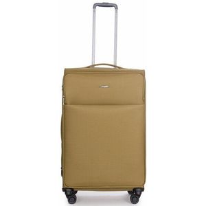 Stratic Light + zachte koffer TSA trolley met 4 uittrekbare wielen, Khaki (stad), Large (40