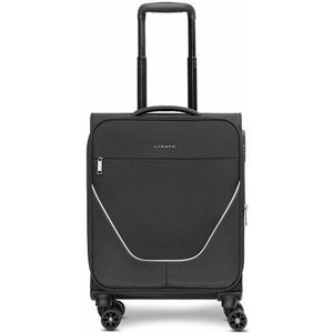 Stratic taska handbagage koffer | handbagage trolley met 4 wielen, een cijferslot, afsluitbare handgreep, stretch vouw, cross-body riem en ritsvak | 40 cm x 21 cm x 55 cm | 2,55 kg
