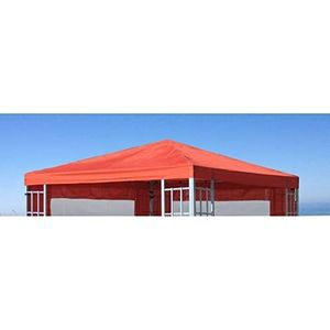 GRASEKAMP Qualität seit 1972 Vervangend dak voor aluminium look paviljoen 3x3m terracotta dekzeil vervangende hoes