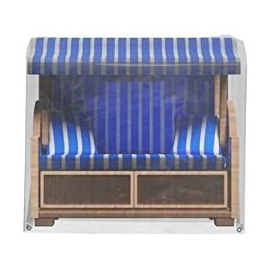 GRASEKAMP kwaliteit sinds 1972 65151 strandstoel beschermhoes 145 x 106 x 160 cm PVC transparant afdekking hoes zeil UV-stabiel waterdicht