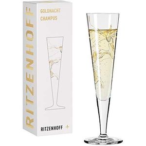 RITZENHOFF 1078278 champagneglas 200 ml - Goldnacht serie nr. 8 - elegant designstuk met echt goud - Made in Germany