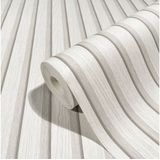 Botanica - Hout - Latjes - Behang - Woonkamer - Slaapkamer - Wit - 0,53 x 10,05 M.