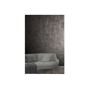 City Glow - Metallic - Concrete - Behang - Vliesbehang - Moderne Muurstijl - Glanzend - Betonlook - Muurafwerking - Antraciet Brons - slaapkamer en woonkamer behang