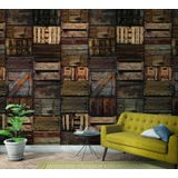 Smart Art Easy Fotobehang houten kistjes 47211 | 4001860472118 | Behang