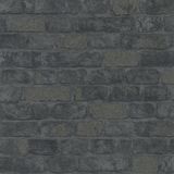 Vliesbehang zwart Steenbehang zwart baksteen baksteen 3D effect steen Hout/steen Modern Woonkamer Slaapkamer Keuken Lounge Premium kwaliteit Gemaakt in Duitsland 10,05 x 0,53m 58423 marburg nieuw