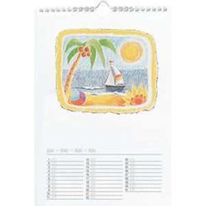 folia creatieve wandkalender, 170 x 240 mm, zwart