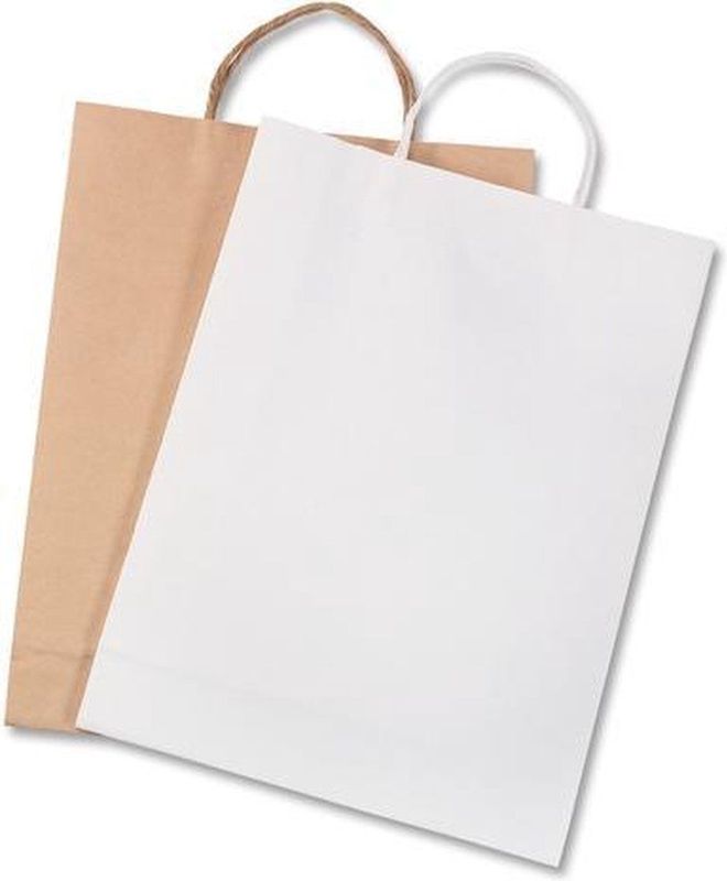15 folia Papier-Tragetaschen XL braun 31,0 x 42,0 cm