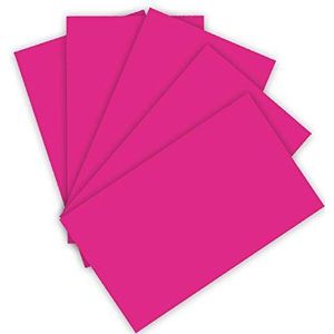 folia 6122/4/23, gekleurd karton 220 g/m², knutselkarton in roze, DIN A4, 100 vellen, als basis voor talrijke knutselwerkjes