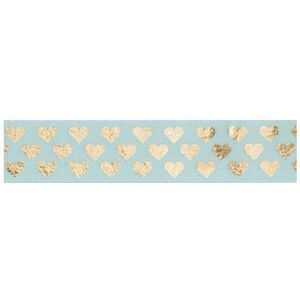 Folia washi tape | gouden hartjes | 15mm x 5m