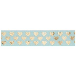 Folia 26118 washi tape | hartjes goud | 5 meter | 1 stuk