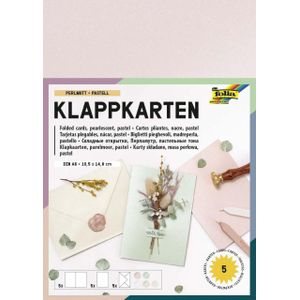 10 folia Faltkarten mit Briefumschlägen pastell DIN A6 pastell