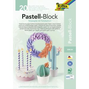 folia Tonpapier farbsortiert 130/300 g/qm 20 Blatt