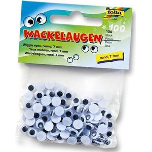 folia Wackelaugen weiß 7,0 mm Ø 7,0 mm 100 St.