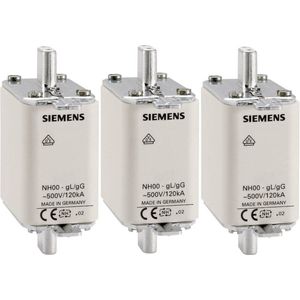 Siemens 3NA3810 NH-zekering Afmeting zekering : 000 25 A 500 V/AC, 250 V/AC 3 stuk(s)