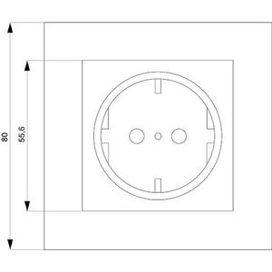 Siemens 5UB1580 Delta Wit Schakelmateriaal 1 stuk(s)