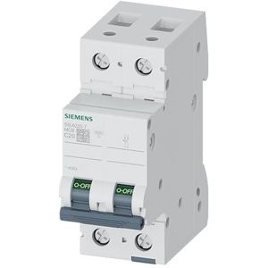 Siemens 5sl6 – automatische stroomonderbreker 400 V 6 kA 2-polig C 20 A