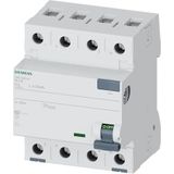 Siemens 5SV33466 FI-stroomonderbreker 3P+N type A 30mA 63A 400V