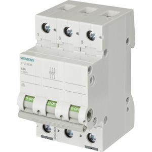 Siemens SENTRON schakelaar 70mm 400v 3 modules 35mm2 3-polig 40a
