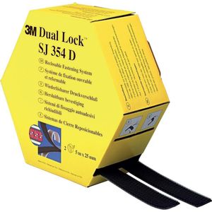 3M SJ 354D Dual Lock Klittenband Om vast te plakken Haak- en lusdeel (l x b) 5000 mm x 25.4 mm Zwart 1 paar