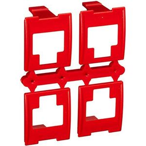 3M VOLPCCR Lot de 8 étiquettes de couleurs pour panneaux de brassage RJ45 Rouge