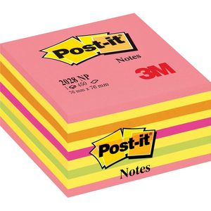 Haftnotizw&#252;rfel 76x76mm neonpink