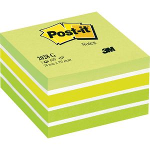 Post-it Notes Haftnotizblock Haftnotizwürfel 76x76mm farbig Aquarelle grün