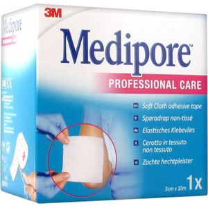 Medipore 5cmx10m 1 stuks