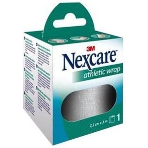 Nexcare Athletic wrap wit 7cmx3m 1 stuks