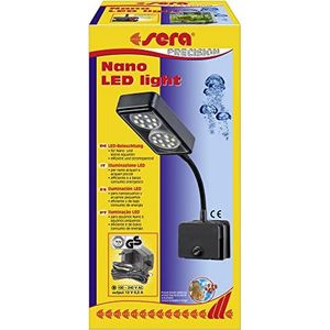 sera Nano LED Light - LED-lamp (4W/12V, traploos dimbaar) met dunne reflector voor nano-aquariumverlichting