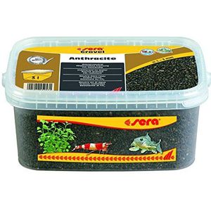 sera GRAVEL antraciet 1-3 mm 3000 ml - antraciet natuurgrind (Ø 1-3 mm) voor alle zoet- en zoutwateraquaria