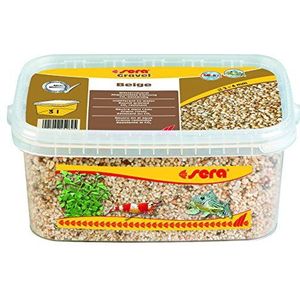 Sera Gravel Beige - Inhoud: 3 liter - Aquarium Grind Bodem