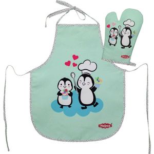 Set Kinderschort en Ovenwant Pinguin