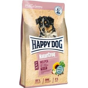 Happy Dog 60514 NaturCroq Puppy – volledig voer met kruiden voor puppy's vanaf 4 weken tot 6 maanden – 15 kg inhoud
