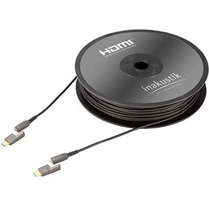 Inakustik 0092431015 HDMI-kabel 15 m HDMI Type D (Micro) antraciet - HDMI-kabel (15 m, HDMI Type D (Micro), HDMI Type D (Micro), 18,2 Gbit/s, audio-achterkanaal (Arc), antraciet
