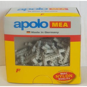Apolo Mea Nylon plug F 4, 200 stuks