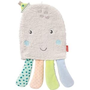 Fehn 054576 Waschhandschuh Oktopus – Waschlappen mit Tiermotiv für fröhlichen Badespaß – Für Babys und Kinder ab 0+ Monaten – Größe: 25 cm