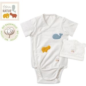 Fehn 056563 Body & Muts FehnNATUR (62/68) - Baby Equipment Kit: Body & Muts van biologisch katoen (KbA), perfect unisex cadeau voor geboorte of doop