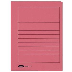 Elba 31460RO 25 stuks manilla kartonnen documentenmap 250 g/m² voor ca. 150 vellen DIN A4 rood
