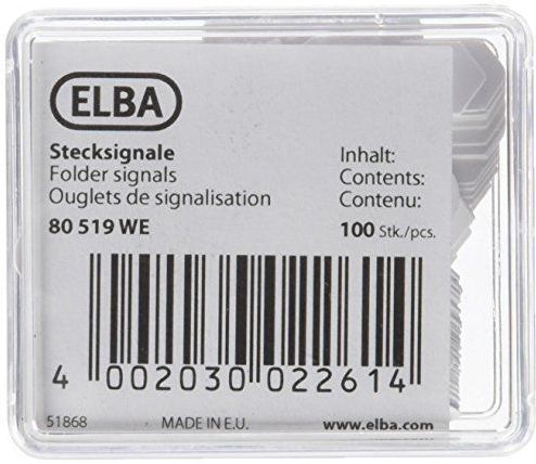 Elba Stecksignal weiß VE=100 Stück