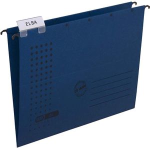 Elba Hängemappe chic A4 230g/qm Karton dunkelblau VE=5 Stück