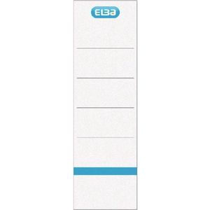 Rugetiket Elba breed 59x190mm zelfklevend wit/blauw