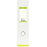 Ordner myColour A4 PP-Folie kaschiert 80mm wei&#223; hellgr&#252;n