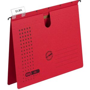 5 ELBA Hängehefter chic ULTIMATE Karton rot 1 x kaufmännische Heftung